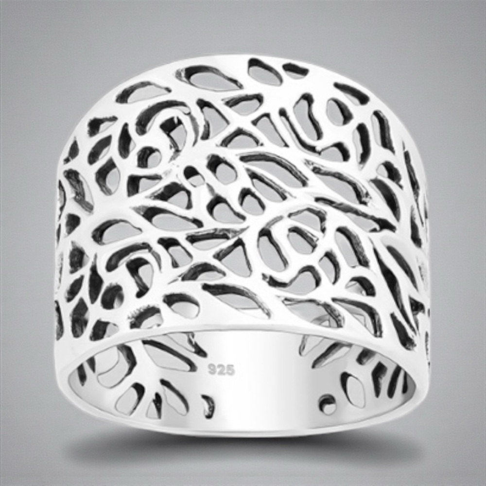 NWT 925 Sterling Silver Filigree Ring Band! Available in sizes 6-9! NEW! - Picture 4 of 8